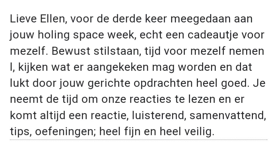 Holding Space week - Afbeelding 3